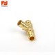 High quality brass fitting union hose barb t hose barb tee